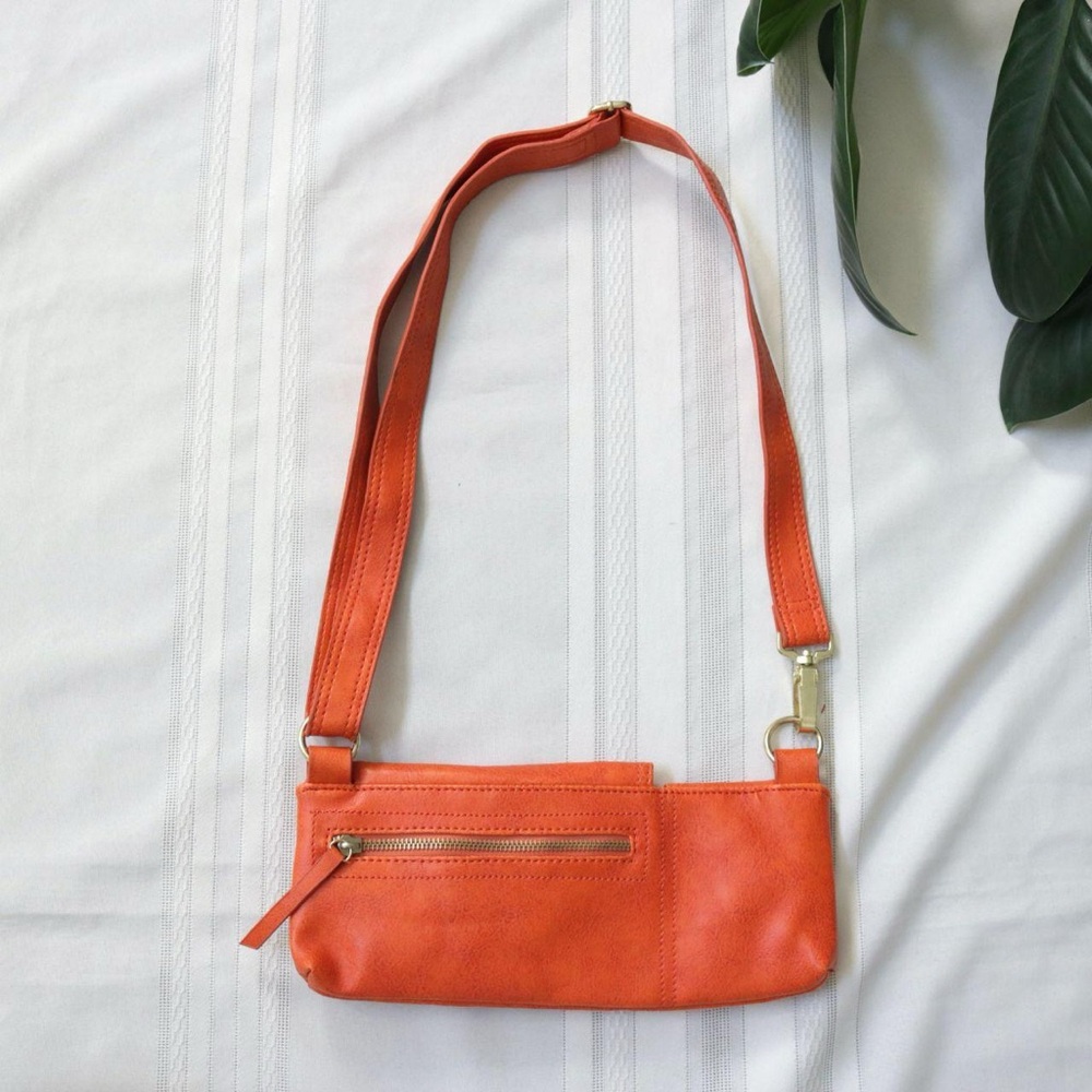 Mini orange rectangular bag - image 3